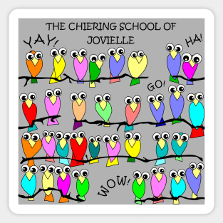 Chiering School of Jovielle Single Grey Sticker